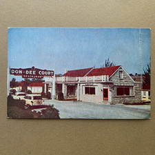 Don Dee Court & Restaurant New Market Virginia VA Motel Exterior Cars Postcard picture