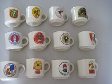 COMPLETE VINTAGE SET OF 12 REGION MUGS picture