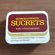Vintage Sucrets Metal Tin ~ 1987 picture