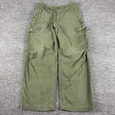 VTG 1969 US Army Vietnam Ripstop Jungle Fatigue Cargo Pants OG 107 Medium Poplin picture