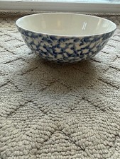 Gibson Housewares China Blue Speckled Cereal Soup Bowl picture
