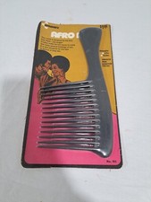 Vintage 1970s Original Afro Pick Comb Antonio's NOS Plastic Afro King Model 911 picture