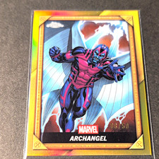 Topps 2025 Deadpool Chrome ARCHANGEL Comic Book Gold Border LOW #'d 06/50 Series picture