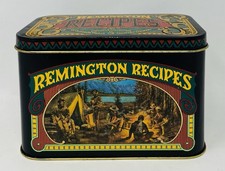Vintage Remington Recipes Tin Container Outdoor Meals Country Cookery picture