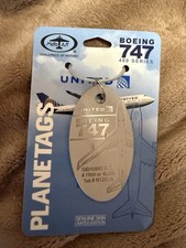 MotoArt Planetags United Airlines Boeing 747 Blue/White Combo picture