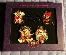 Viziepop Hazbin Hotel 5 Piece Pin Set w/ Limited Edition Season 1 Pin SOLD OUT picture