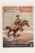 Sheriffs’ Annual Rodeo August 23, 1953 Los Angeles Coliseum Vintage Program VGC picture