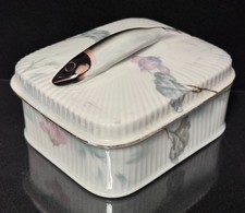 Antique Victoria Austria Lidded Porcelain Sardine Box picture