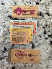 GENUINE CHILD'S OLD VINTAGE DISNEYLAND GATE ADMISSION & LOOSE ATTRACTION TICKETS picture