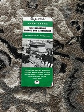 John Deere Self Unloading Forage Box Attachment For 1957 Brochure DCPA26 picture