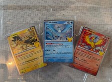 30th Anniversary Moltres, Zapdos and Articuno black star promos Pokemon TCG picture