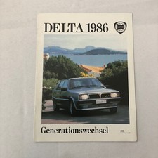1986 Lancia Delta Car Sales Brochure Catalog GERMAN TEXT European picture