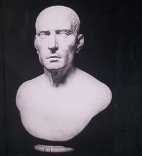 Cicero, Roman Sculpture, Naples National Museum, Magic Lantern Glass Slide picture