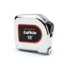 Lufkin 1/2 In. X 12 Ft. Chrome Case Yellow Clad Tape Measure picture