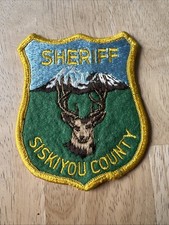 Vintage Siskiyou County California Mule Deer Mt Shasta Shoulder Patch picture