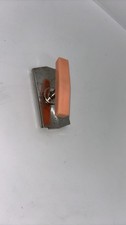 Vintage Edlund Chrome Can Opener with Peach Handle picture