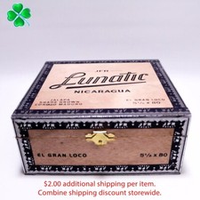 Lunatic El Gran Loco Jalapa Shade Wood Cigar Box 6.75