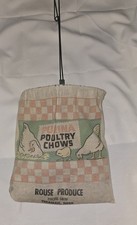 Vintage 1940s-50s Purina Chows Clothes Clothespin Bag Rouse Tekamah Nebr. picture