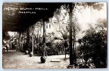Mazatlán Sinaloa Mexico Postcard Hotel Belmar Pergola c1910 RPPC Photo picture