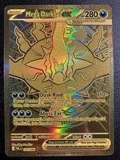 Mega Darkrai EX 120/084 Pitch Black GOLD Ultra Rare Perfect Centering picture
