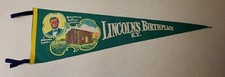 Vintage Abraham Lincoln felt Pennent picture