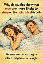 Comic Humor Married Couple MODERN Vintage Postcard D805 picture