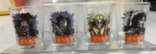 1999 Kiss Psycho Circus Comic Book Artwork Shot Glasses Set of 4 picture