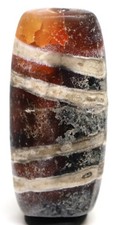 Himalaya Indo Tibetan Phum Dzi Tian Zhu Agate Spiritual Antique Amulet Bead picture