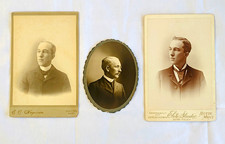 3 Antique Montana Photos c1890 Butte Elite Studio Brennan Palmer Pope Catlin? picture