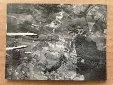 1944 WWII PHOTO Airplane Aerial Reconnaissance Foret de Boulogne France Bombs 24 picture