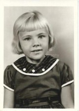 YOUNG GIRL Found Photograph bw  Original Portrait VINTAGE 14 10 A picture