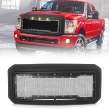 F250 Front Hollow Grill Replacement for 2011-2016 with Amber LED picture