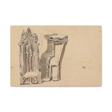 Johannes Bosboom - Koorstoel - 1827 - 1891 - Canvas Wall Art picture