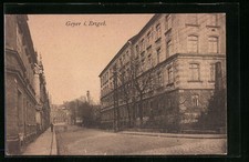 Geyer i. Erzgeb., postcard, street section with shop  picture