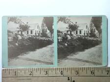Antrim NH Stereoview Fred L Nay Photographer Rural Home Scene 1880s picture