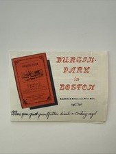 vintage DURGIN-PARK restaurant postcard advertising flyer Boston MA Recipes picture