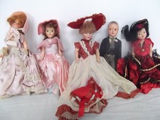 vtg lot 5 doll 7.5in Nancy Ann Storybook?  sleep eye - See Description picture