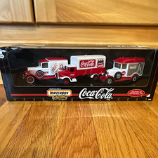 Coca-Cola Matchbox Collectibles Diecast Vehicle Set Red/White in Box picture