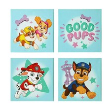 Idea Nuova Paw Patrol Canvas Art Set 4 Panels Kids Decor NIB picture