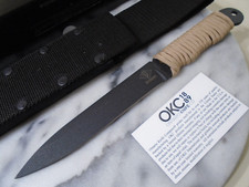 Ontario OKC Ranger Shank Fixed Blade Knife Full Tang 1095 CS Dagger USA 10.50