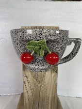 Lovina California Wall Planter Tea Cup Cherries Wall Pocket picture