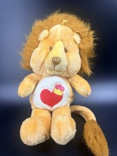 Kenner Vintage 1984 Brave Heart Lion Care Bear Cousins Plush Collectible 13” picture