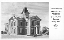 Postcard RPPC Photo Arizona Tombstone Courthouse Frasher X-4040 22-14296 picture