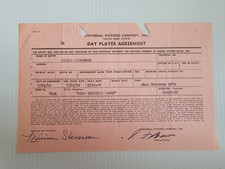 Miriam Stevenson 1955 Signed Contract Autograph Miss Universe 1954 picture