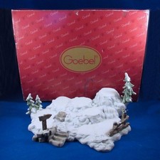 RARE M I Hummel GOEBEL® WINTER Scene LANDSCAPE 6 Figurine Base Pedestal Display picture