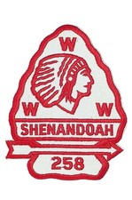 Shenandoah 258 Virginia Headwaters VA J2 1977 Jacket Patch RED Bdr picture