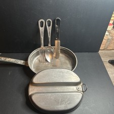 vintage U.S. military stainless steel mess kit picture