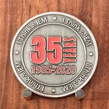IEM 35 Years Of Innovation Safe Secure Resilient Challenge Coin  W#19 picture