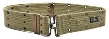 WW2 U.S. M1936 Pistol Belt Lt OD marked JT&L 1943 fits 25