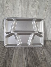 US WW2 1940s  Mess Hall Tray Food Divider Metal Cafeteria Tray Military picture